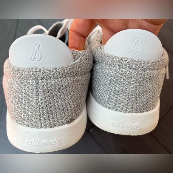 Allbirds gray white trim textured shoes, very stylish and comfortable, size M13 - Picture 2 of 9